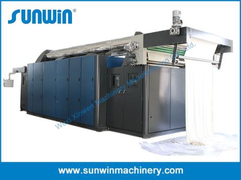 Secadora continua para telas de mezclilla